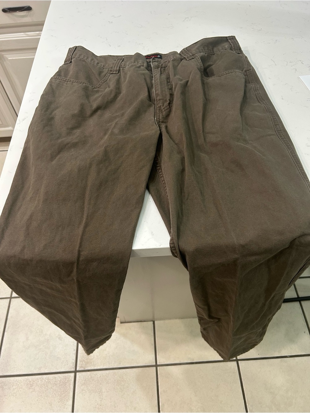 Wolverine Men's Relaxed Fit Work Jeans in Brown